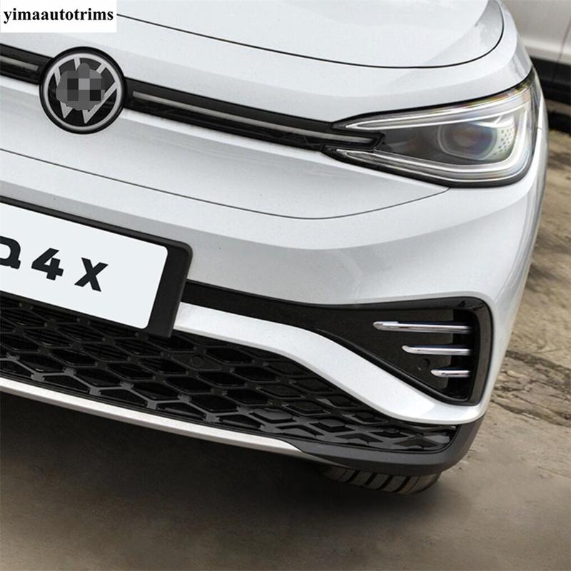 Front Bumper Fog Light Lamp Grille Eyebrow Strip / Outer Door Bowl Cover Trim Accessories For VW Volkswagen ID.4 ID4  - 2025
