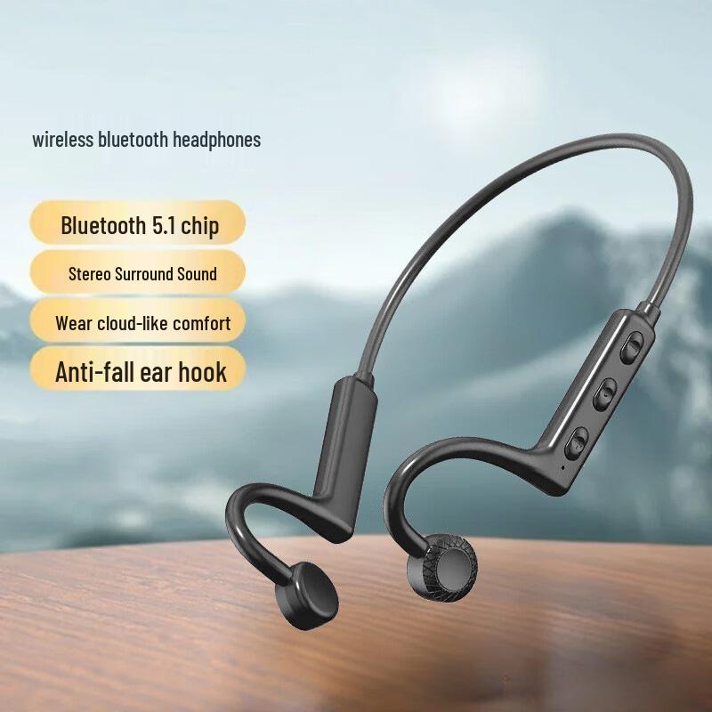 KS19 Wireless Sport Ear-Hook Bone Conduction Earphones with Low Latency & Long Battery Life