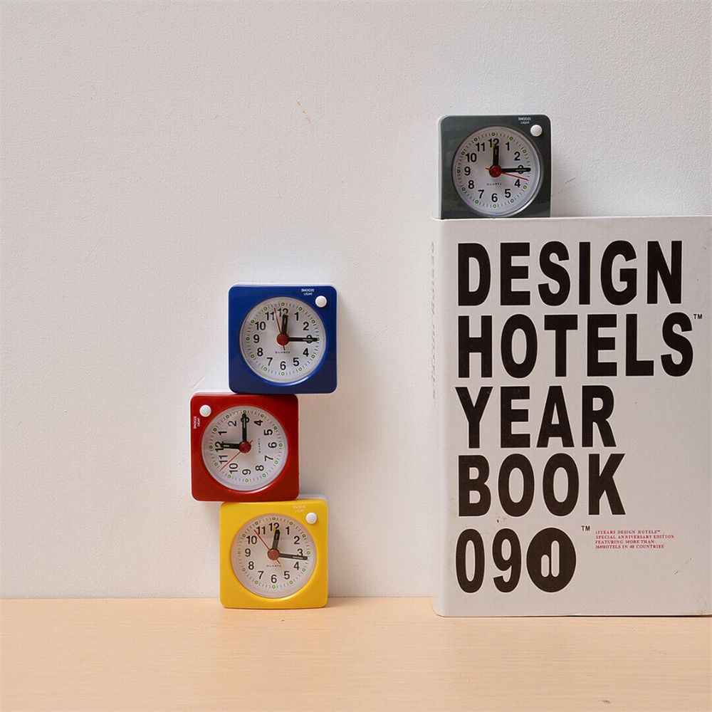 Simple Quartz No Tick Home Decor Alarm Clock Bedside Clocks Number Clock