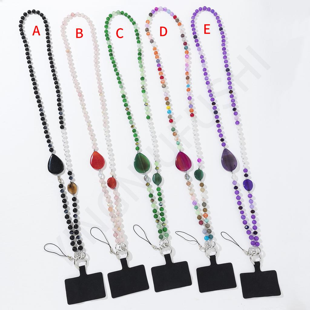 ins Xiaohongshu women's fashion hand carry messenger mobile phone lanyard DIY handmade long mobile phone chain