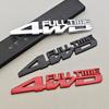 1PC 3D Metal Car Logo 4WD FULL TIME Sticker Fender Side Both  Rear Trunk Badge Emblem Decal For JEEP Ford Subaru Nissan