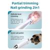 2 In 1 Electric Dog Nail Grinder & Partial Hair Trimmer for Dog Nail Grinders Pet Quiet Cat Paws Nail Grooming Trimmer Tools