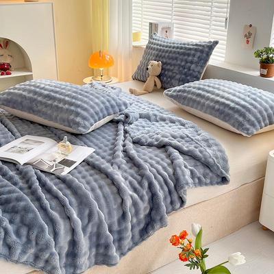 „Plüschdecke aus Kaninchen-Imitat – Nickerchen im Büro, Sommerklimaanlage, Ganzjahres-Sofa- und Bettdecke“