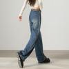TonLion 2025 Autumn Women's Loose Wide-Leg Jeans with Side Details