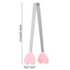 Kitchen Accessories Bread Non-slip Handles Mini Creative Snack Food Tong Silicone