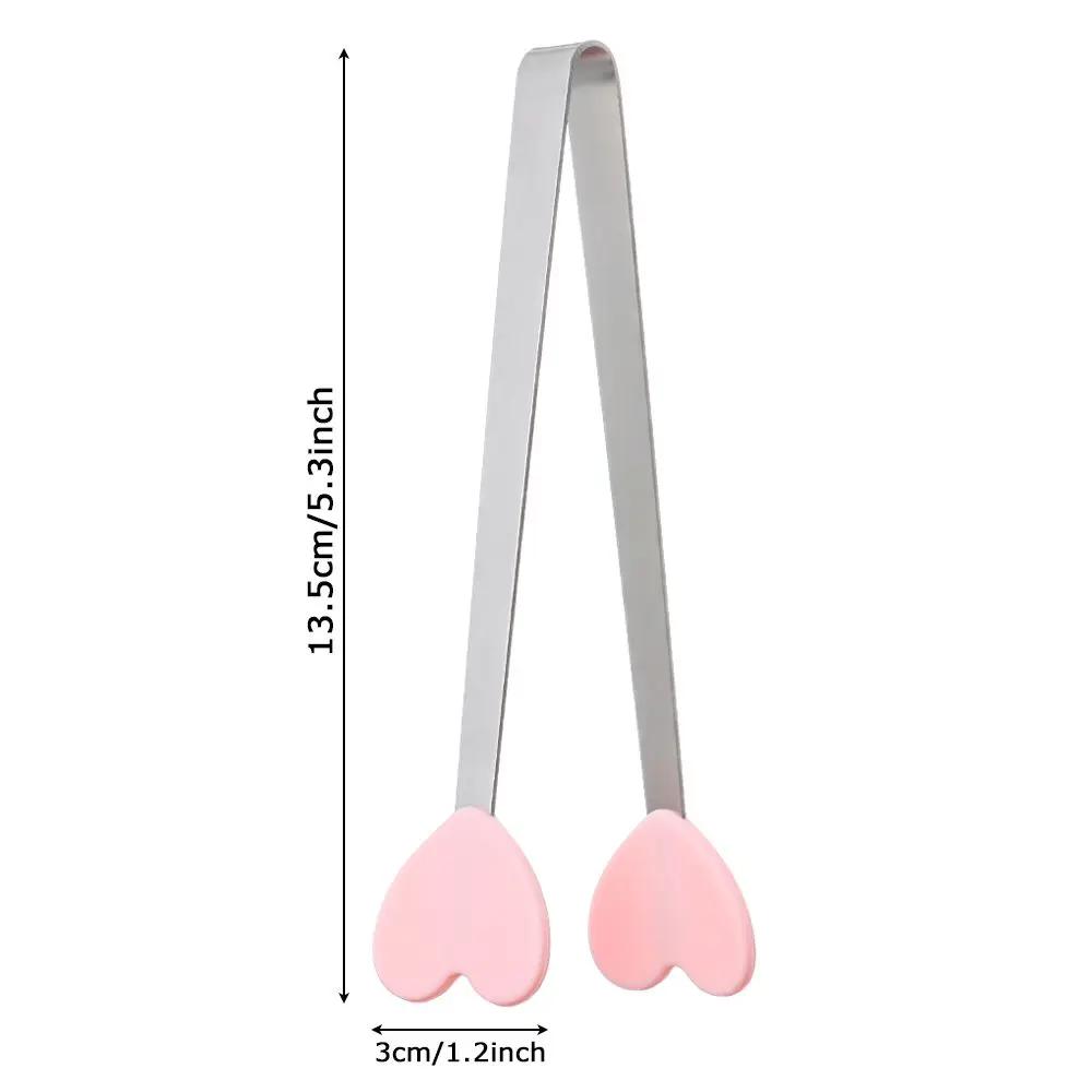 Kitchen Accessories Bread Non-slip Handles Mini Creative Snack Food Tong Silicone