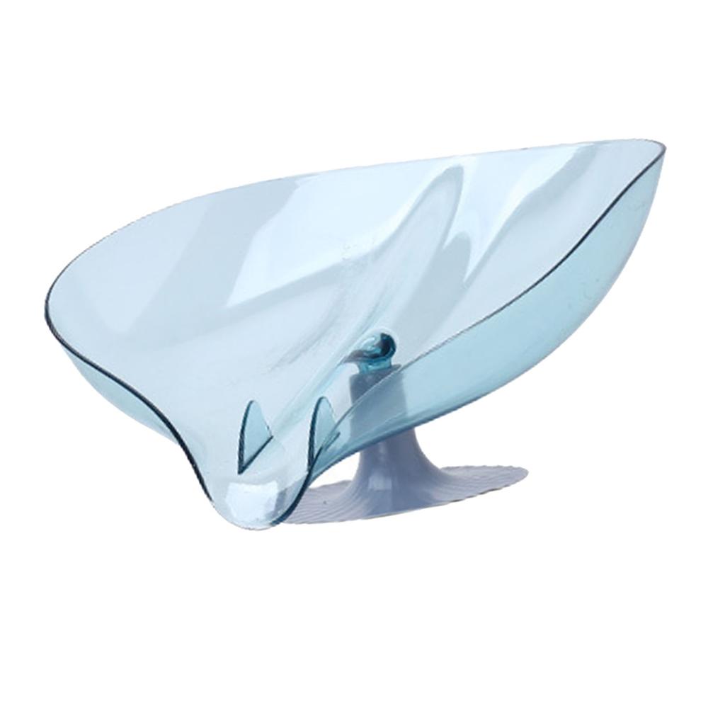 Suction Cup Drain Holder Dishwashing Sponge Ball Storage Tray Plastic Drainage Organizer for Kitchen Sink Blue