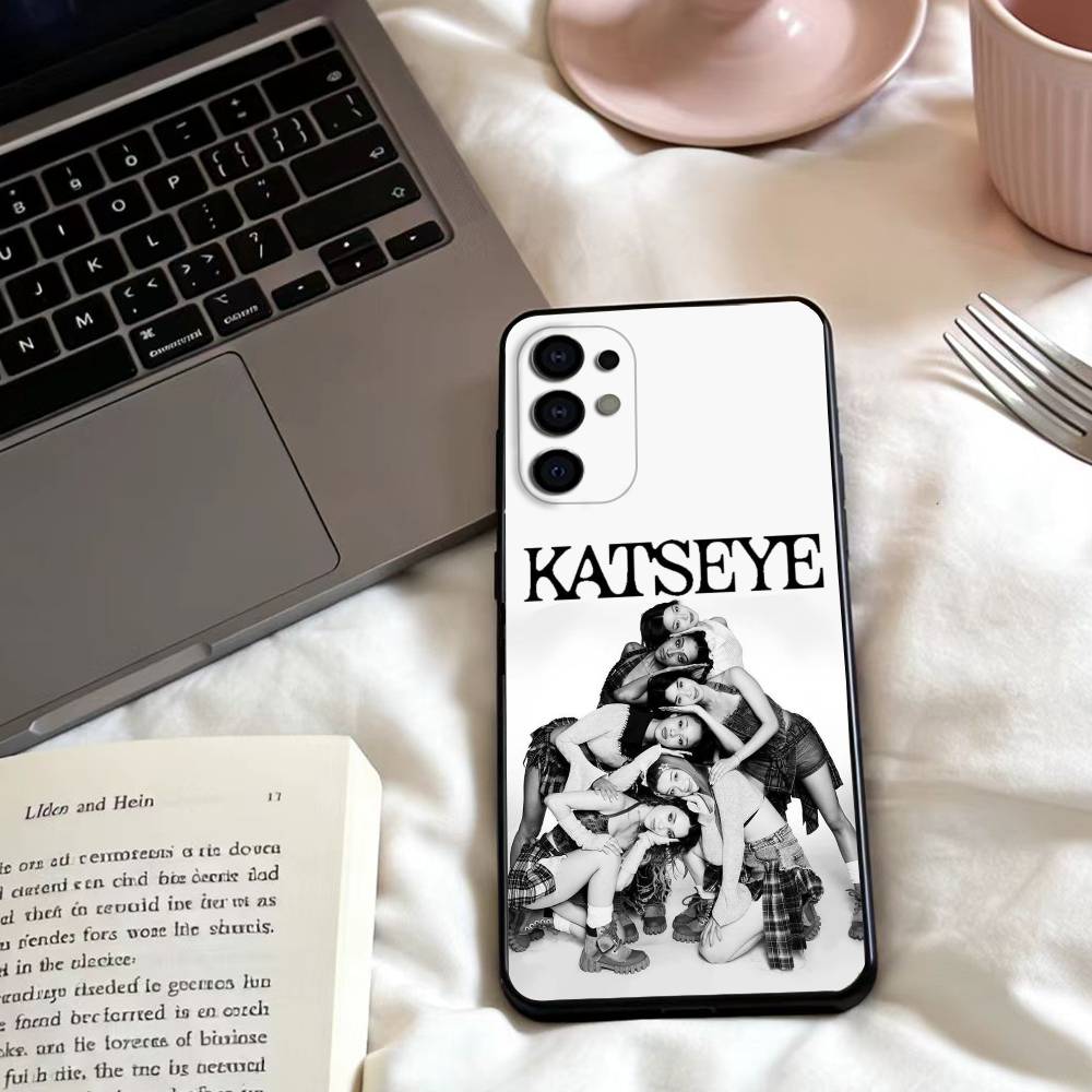 Hot Music K-KATSEYE Phone Case For Samsung S25,24,23,22,30,21,10,9,Ultra,Plus,Lite,FE,4,5 G Soft Black Case