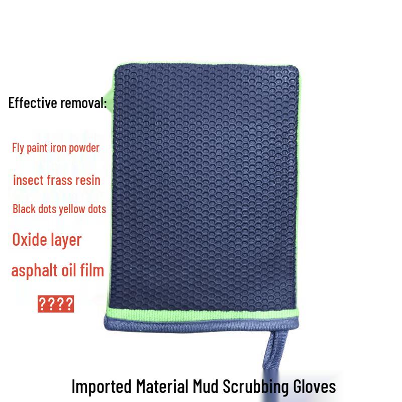 

Car Detailing Clay Mitt - Removes Overspray, Iron Dust, and Tree Sap. зелёный