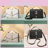Chic Women's Pu Leather Small Square Bag Contemporary Design Soft Lock Commuter Handbag For Daily Use