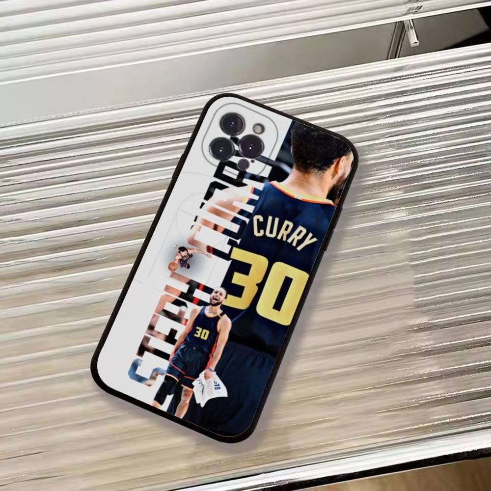 Custodia per Telefono Basketball Superstar S-Stephen Curry Per iPhone 17, 16,15,14,13,12,11 Plus,Pro Max, Altri Copertura Morbida Nera