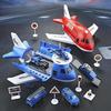 Big Toy Airplane Cars Vehicle Transport Passenger Simulate Plane Fire Gift Truck