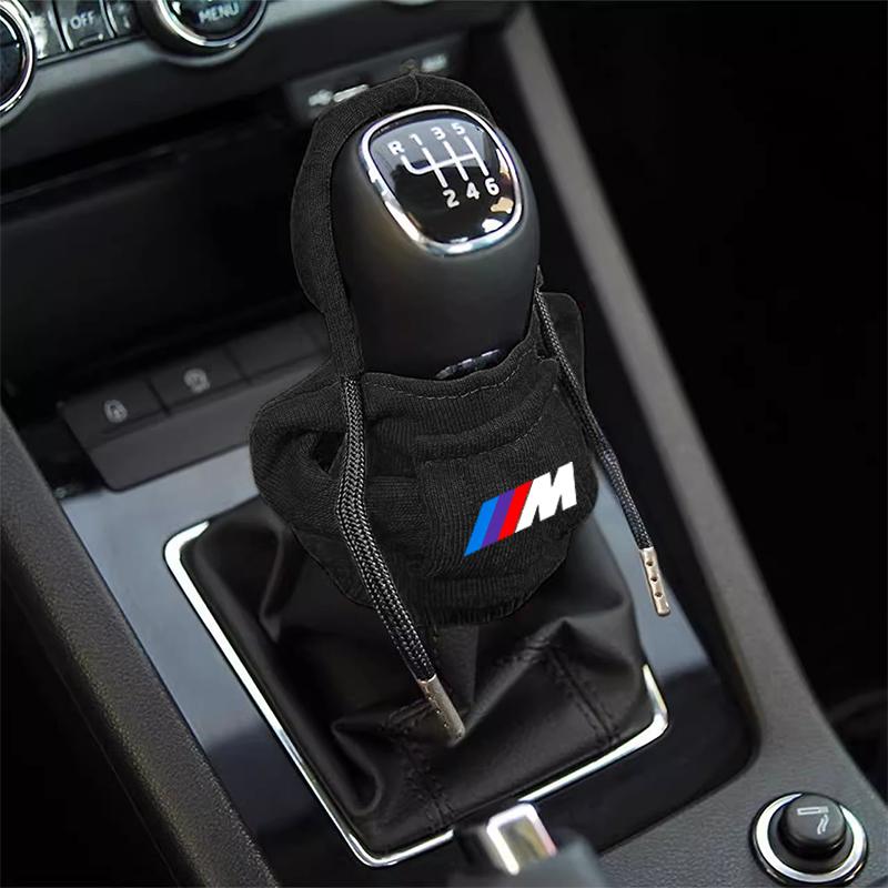 1Pcs Car Gear Lever Hood Small Sweater Decoration Gear Lever Hoodie Car Styling For BMW M E34 E36 E60 E90 E46 E39 E70 F10 F20 F30 X5 X6 X1 M3 M5 M6