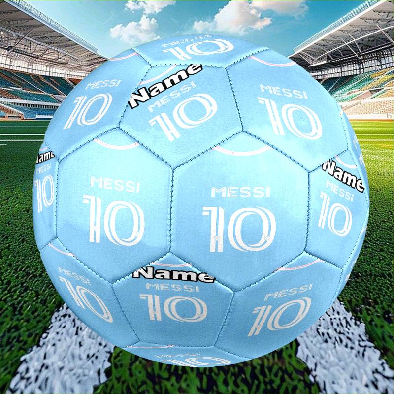 Personalisierter Lionel Messi-A Fußball mit individuellem Namen, Größe 5, für Training & Spiel, für Teams, zum Kicken, Geschenk für Fußball-Enthusiasten