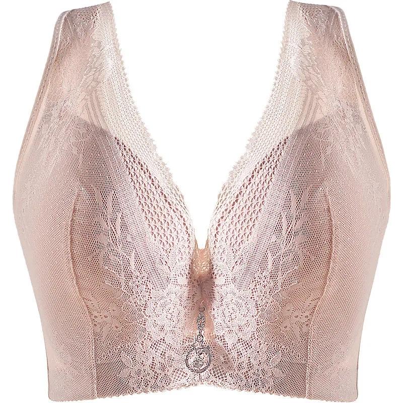 

Нижнее белье больших размеров DE, бюстгальтер пуш-ап, женский бюстгальтер на косточках, широкие бретельки, тонкий цветочный сексуальный бюстгальтер без косточек, нижнее белье больших размеров, бюстгальтеры пуш-ап для женщин 36/80D розовый