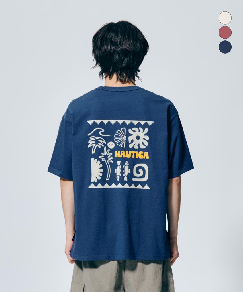 NAUTICA Ocean Tribal T-Shirt (3 Colors) Nts5556
