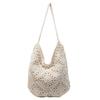Large Capacity Woven Bag Women's Summer New Shoulder Bag Commuter Bucket Bag Seaside Vacation Beach Bag