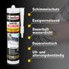 IsolBau Sanitary Silicone Transparent Sanitär Silikon 1 x 300ml