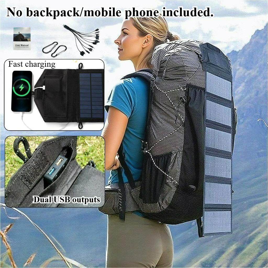 EESBAO 100W 6 - Fold Foldable Solar Panel: Portable USB 5V DC Charger for All - Day Mobile Power