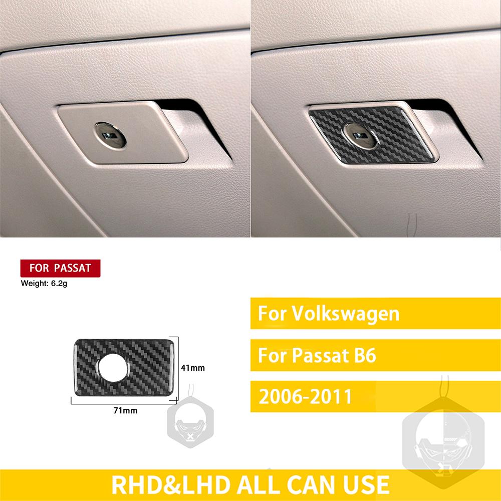 Für Volkswagen VW Passat 2006 2007 2008 2009 2010 2011 Zubehör Carbon Faser Auto Innen Handschuh Box Griff Trim Aufkleber