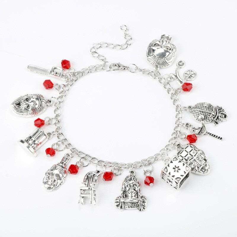 Horror Charms Bracelet Halloween Figure Pendant Bangles Bracelets for Women Men Jewelry Collection Gift