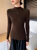 2025 Autumn/Winter Women's Half-High Neck Andy Velvet Slimming Knit Sweater - New Arrival