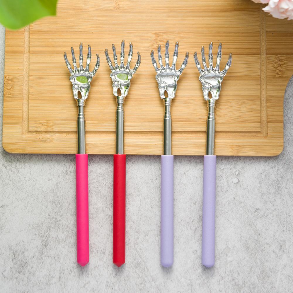 Ryggskraper i rustfritt stål Teleskopisk skrapemassasjeapparat Utvidbar kløe Gammel mann Glad helseprodukter Hackle Håndverk