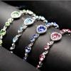 Selling Heart Crystal Zircon Crystal Bracelet For Women Party Wedding Jewelry Bangle Accessories