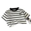 Stripe Lover! Toddler Boys' Handsome Striped Short-Sleeve T-Shirt - Round Neck, Pure Cotton Base Layer