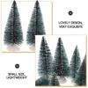 Miniature Xmas Tree Artificial Christmas Tree for Decoration 10Pcs
