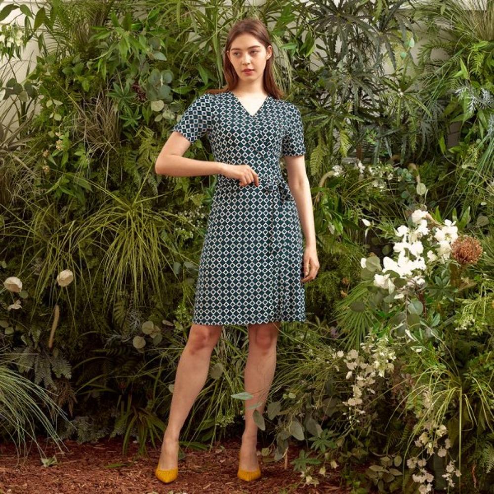 Lipbbam Creora Leoni Midi Wrap Dress Ldm03sg01
