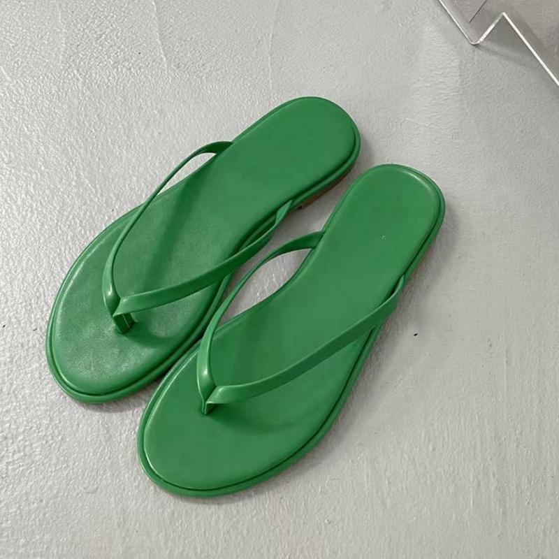 Fashion SUOJIALUN 2025 Summer Fashion Candy Color Women Slipper Flat Heel Slip On Ladies Outdoor Sandal Beach Casual Slides Flip Flop