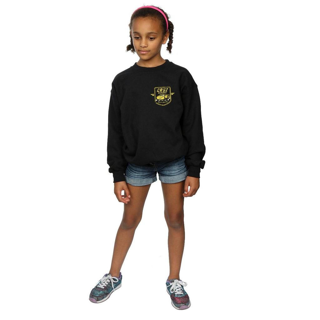 Disney Girls Cars Cruz Ramirez Faux Pocket Logo Sweatshirt