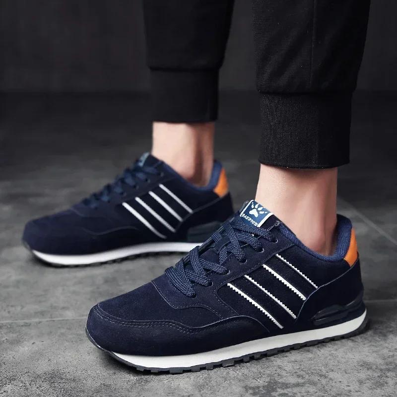 High Quality Men's Sneakers Leather Casual Shoes Autumn 2026 New Breathable Men Shoes Tenis Male Flat Shoe Zapatillas Hombre