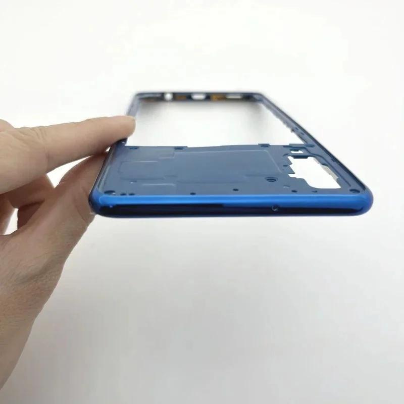 Carcasă completă pentru Samsung Galaxy A750 A7 2018 SM-A750F capac spate baterie sticlă carcasă telefon capac cadru mijlociu