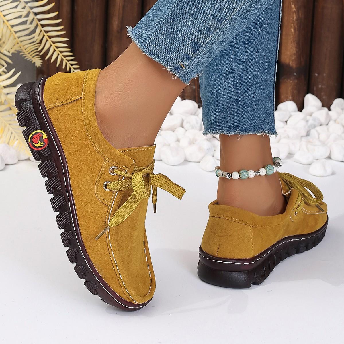 

Обувь ручной работы для женщин 2024 года, новые низкие женские кроссовки на шнуровке, удобные и дышащие, повседневные туфли для мам 41