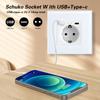 European Standard Smart WiFi Socket with App Remote, Voice Control, Timer, and Power Monitoring