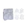 Nonstick Easy Cleaning Mold Christmas Themed Silicone Texture Perfect for Crafting Figurines Decorations and Gift Making