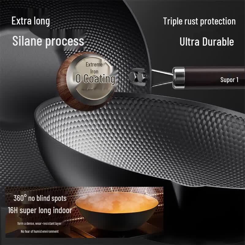 COOKER KING Stainless Steel Wok with Steamer