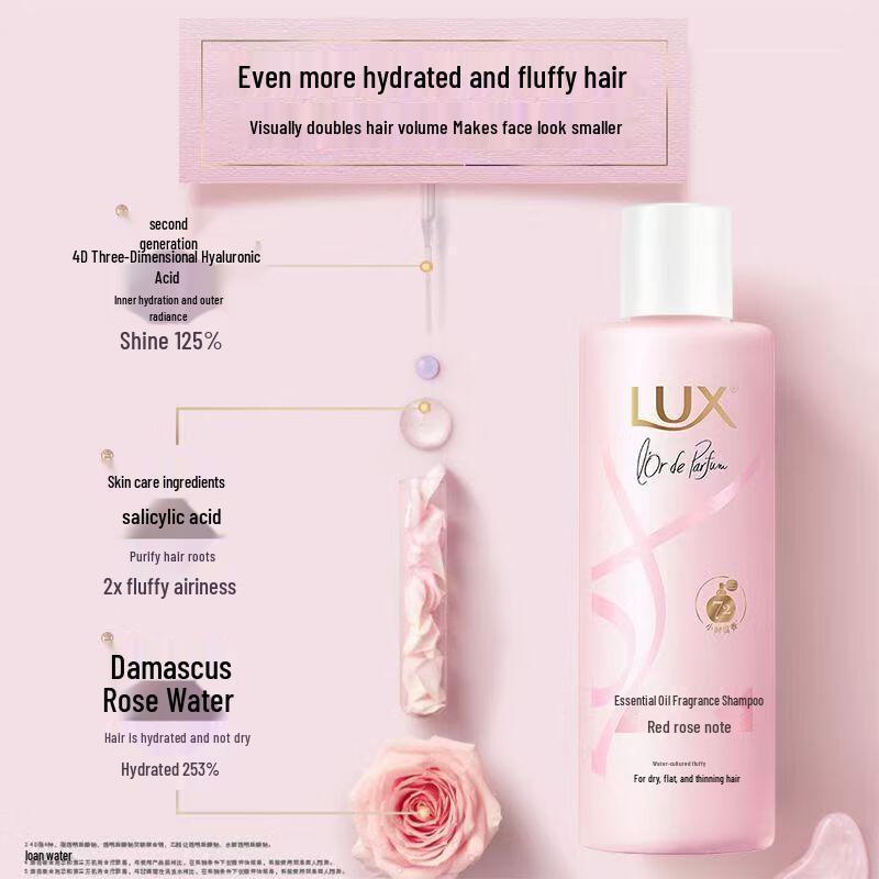 LUX Essential Oil Fragrance Volumizing & Moisturizing Shampoo
