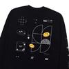 Womens Street Style Graphic Print Sweatshirt Slim Fit Long Sleeve Casual Top