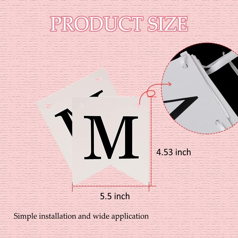 Just Married Car Decorations, Just Married Wedding Banner Set, Just Married Sign Banner Car Decorations Fit for Honeymoon Wedding, Photo Props and