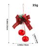 Holiday Bowknot Iron Craft Bells Delicate Iron Crafted Bells with Bowknot for Christmas Tree and Window Decoration