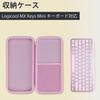 Lebakort Storage Case Compatible with Logitech MX Keys Mini Keyboard KX700 Wireless Keyboard (Pink Case)