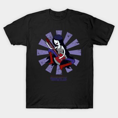 Men T-shirt Marceline The Vampire Queen Retro Japanese Tshirt Women T Shirt Men Cotton Tees Streetwear Harajuku