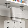Towel Rack, Toilet, No Punching Gun, Gray Wall-mounted Bathroom, Space Aluminum Hanger, Toilet Storage, Single Bar, Towel Bar.