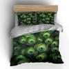 Peacock Feather Decor Set Soft Comfortable Duvet Cover Bedding Set Included 1*Duvet Cover & 2*Pillowcases Gift