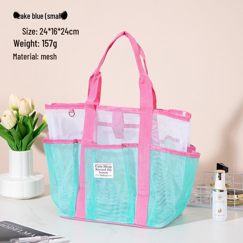 

Women s Large Capacity Waterproof Multi-Pocket Mesh Makeup & Toiletry Travel Bag