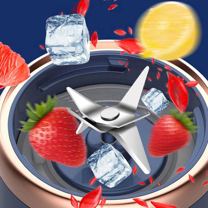 400ml přenosný elektrický odšťavňovač 6 čepelí Hrnek na ovocnou šťávu USB dobíjecí automatický malý odšťavňovač Smoothie mixér Kuchyňský robot