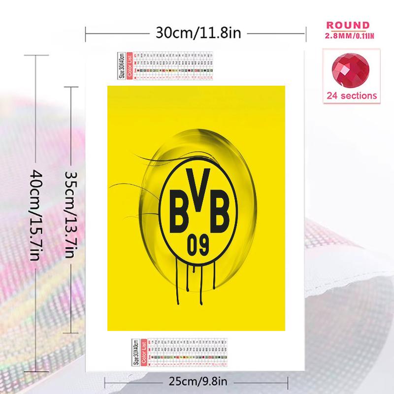 BVB 09 100% Round Full Drill 5D DIY Diamond Painting Embroidery Cross Stitch Rhinestone Décor
